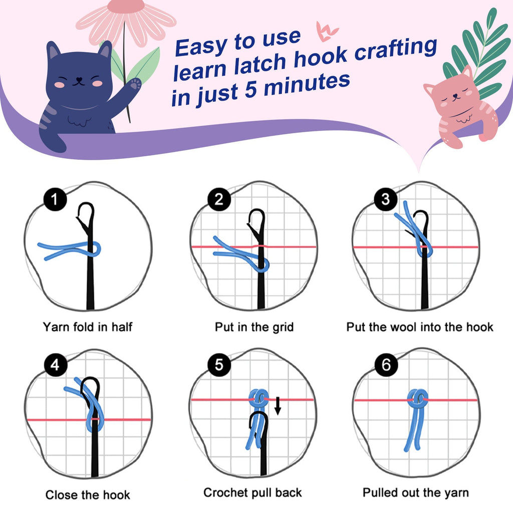 Castle & Skeleton Latch Halloween Hook Pillow Kit