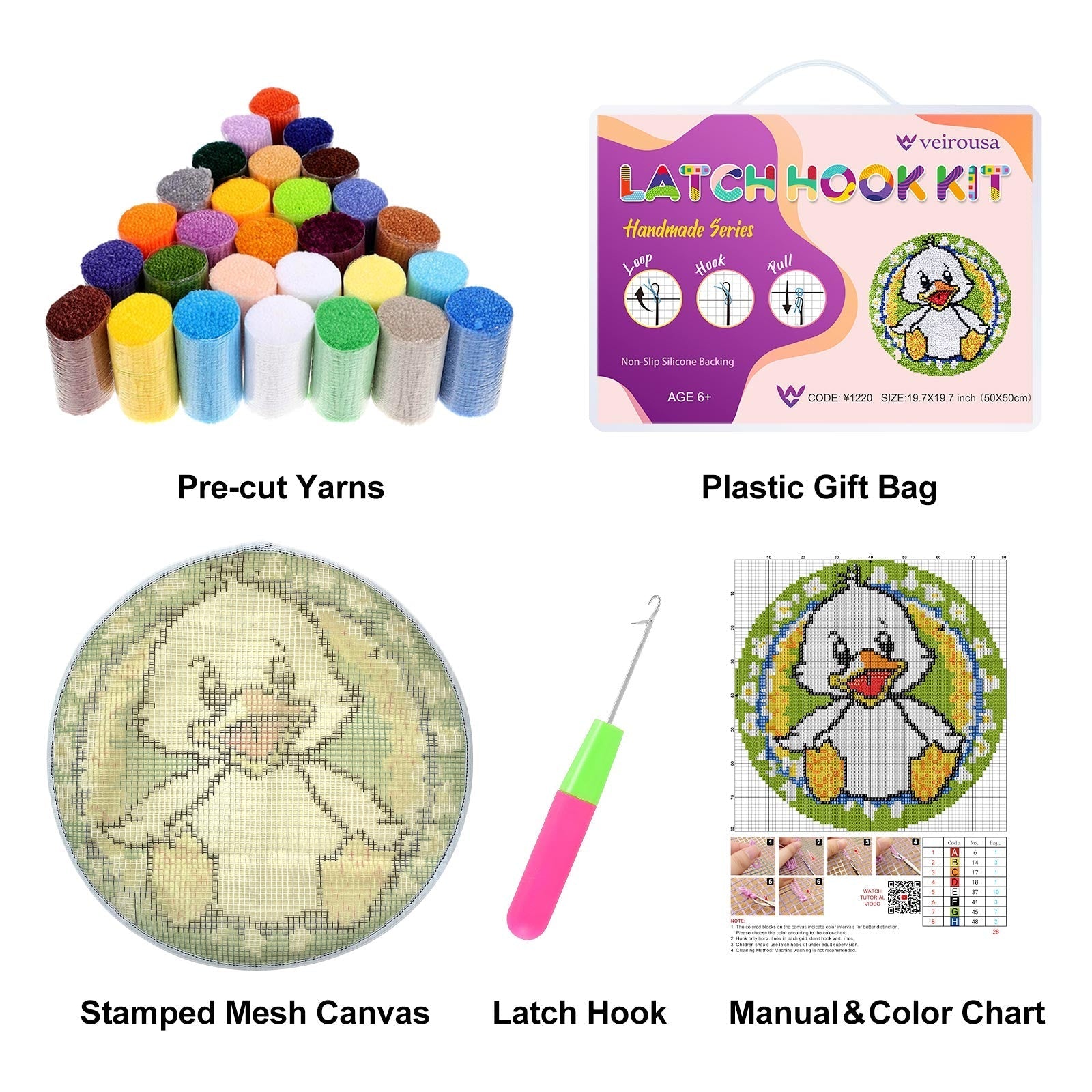 Little Spider Latch Hook Rug Kit