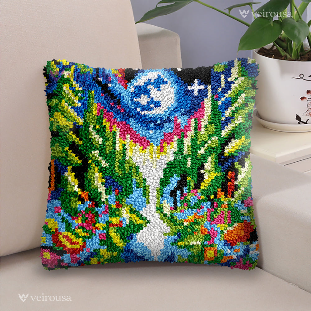 Veirousa Enchanted Forest Latch Hook Pillow Kit