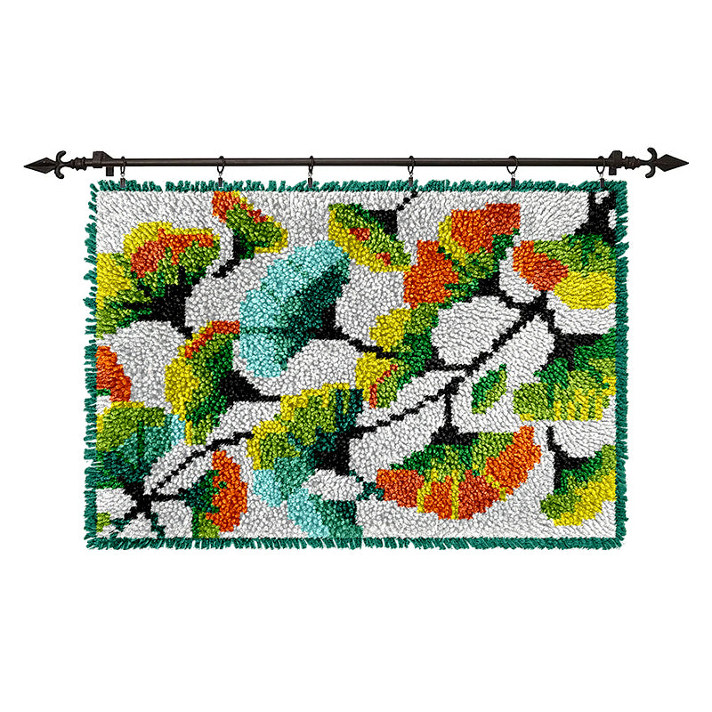 Veirousa Ginkgo Leaf Latch Hook Rug Kit