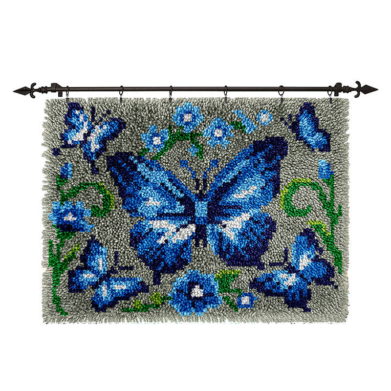 Veirousa Magical Butterfly Latch Hook Rug Kit